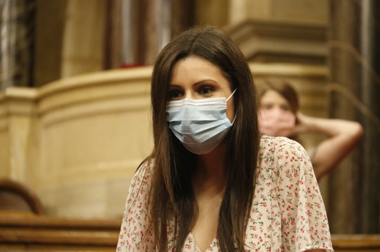 Lorena Roldán, Ciudadanos' spokesperson in the Catalan parliament (by Gerard Artigas)